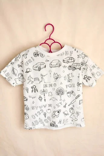 Washable Coloring T-Shirt for Kids π¨ Color β Wash β Reuse Again!