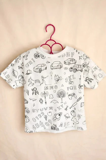 Washable Coloring T-Shirt for Kids π¨ Color β Wash β Reuse Again!