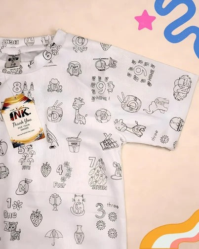 Washable Coloring T-Shirt for Kids π¨ Color β Wash β Reuse Again!