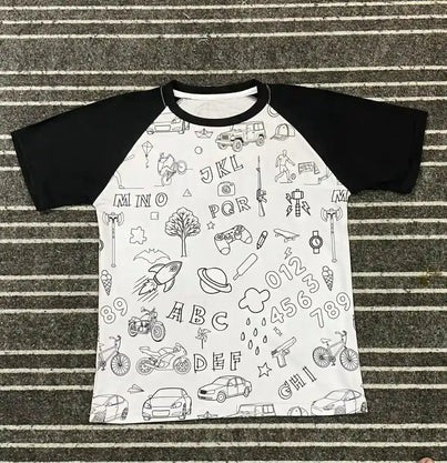 Washable Coloring T-Shirt for Kids π¨ Color β Wash β Reuse Again!